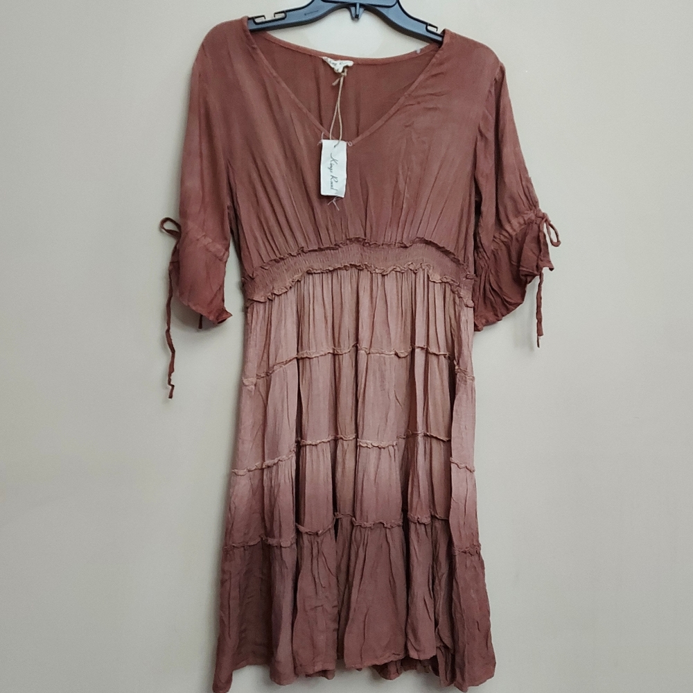 Kings Road bohemian styled tye dyed dress size Medium